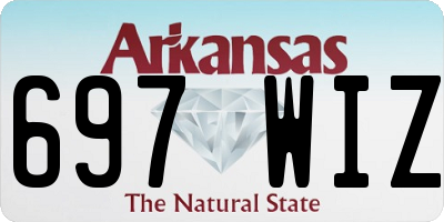 AR license plate 697WIZ
