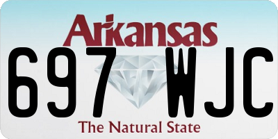AR license plate 697WJC