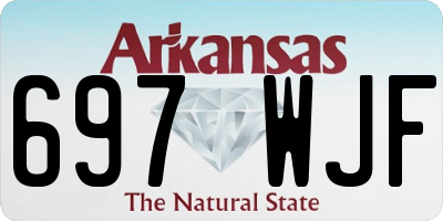 AR license plate 697WJF