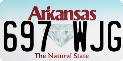 AR license plate 697WJG