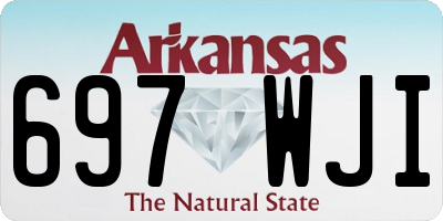 AR license plate 697WJI