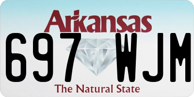 AR license plate 697WJM