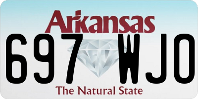 AR license plate 697WJO