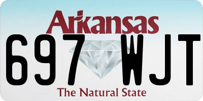 AR license plate 697WJT