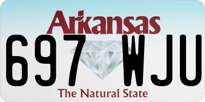 AR license plate 697WJU