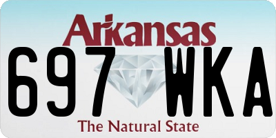 AR license plate 697WKA