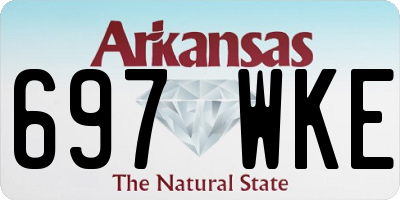 AR license plate 697WKE