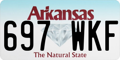 AR license plate 697WKF