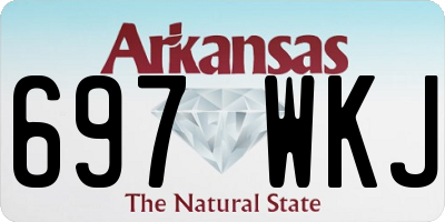 AR license plate 697WKJ