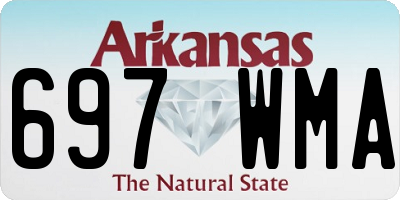AR license plate 697WMA