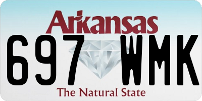 AR license plate 697WMK