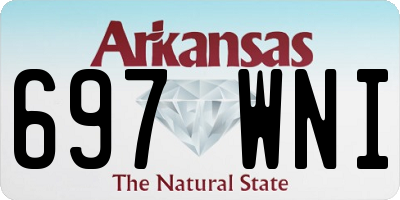 AR license plate 697WNI