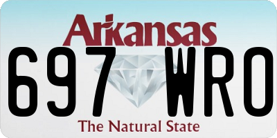 AR license plate 697WRO