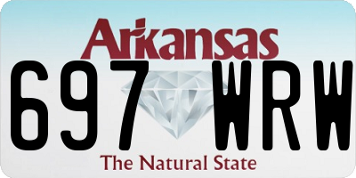 AR license plate 697WRW