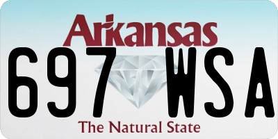 AR license plate 697WSA