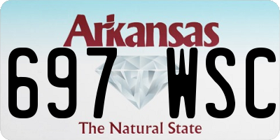 AR license plate 697WSC