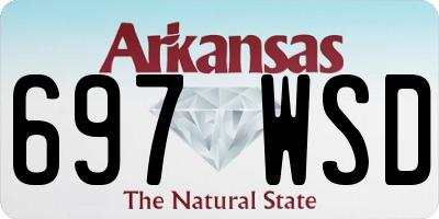 AR license plate 697WSD