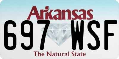 AR license plate 697WSF