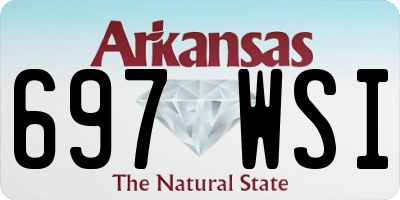 AR license plate 697WSI