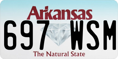 AR license plate 697WSM
