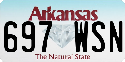 AR license plate 697WSN