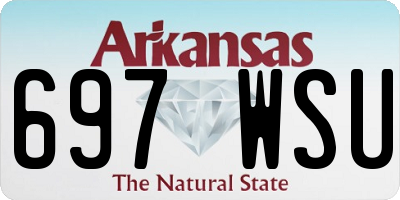 AR license plate 697WSU