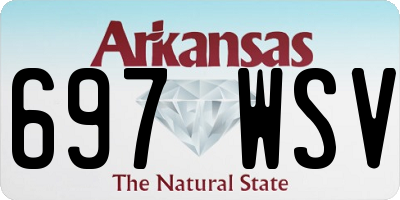 AR license plate 697WSV