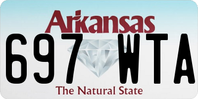 AR license plate 697WTA
