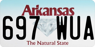 AR license plate 697WUA