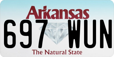 AR license plate 697WUN