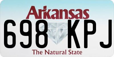 AR license plate 698KPJ