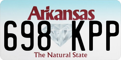 AR license plate 698KPP