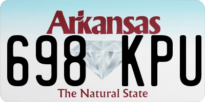 AR license plate 698KPU