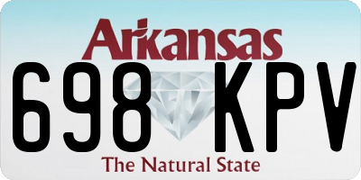 AR license plate 698KPV