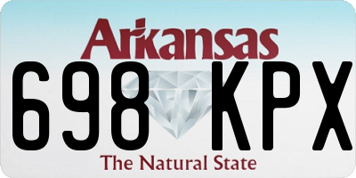 AR license plate 698KPX