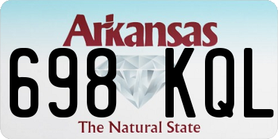 AR license plate 698KQL