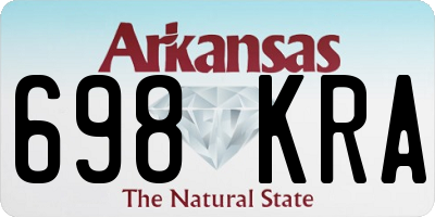 AR license plate 698KRA