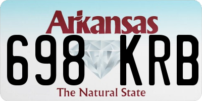 AR license plate 698KRB
