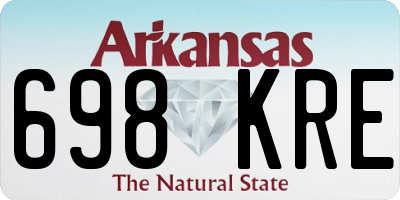 AR license plate 698KRE