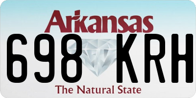 AR license plate 698KRH
