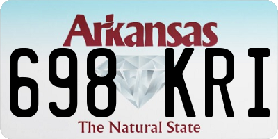 AR license plate 698KRI