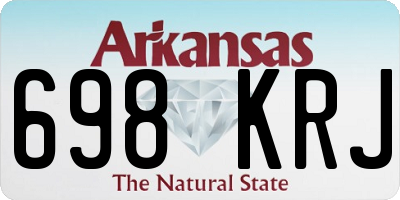 AR license plate 698KRJ