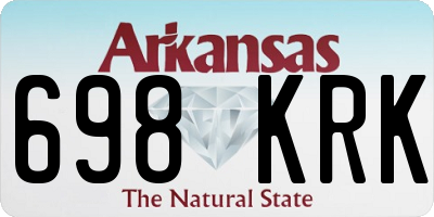 AR license plate 698KRK