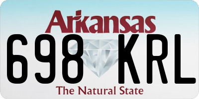 AR license plate 698KRL
