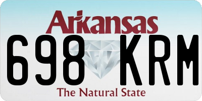 AR license plate 698KRM