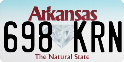 AR license plate 698KRN