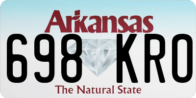 AR license plate 698KRO