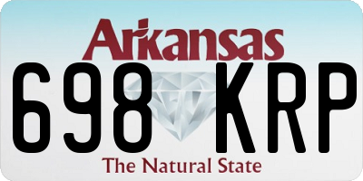AR license plate 698KRP