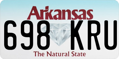 AR license plate 698KRU