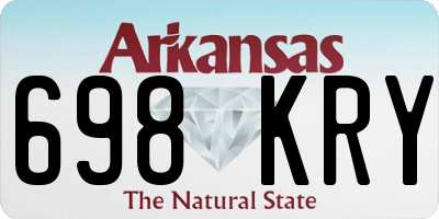 AR license plate 698KRY